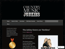 Tablet Screenshot of countrymusicjunkies.com